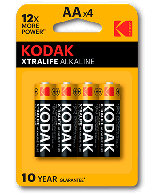 gama de pilas alcalinas Kodak XTRALIFE